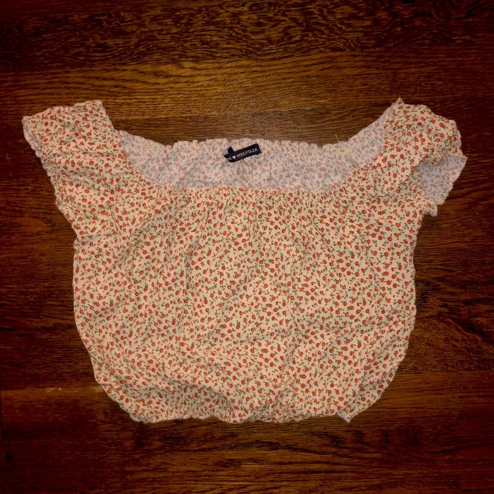 Brandy Melville Cropped Off-the-Shoulder Top